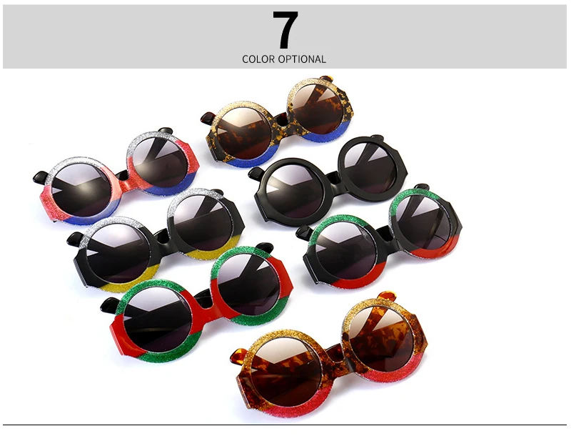 QPeClou брендовые Круглые Солнцезащитные очки для женщин, Мода, хит, 3 цвета, солнцезащитные очки, женские градиентные очки, De Sol, женские солнцезащитные очки