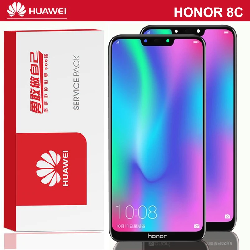 Оригинальный 6 26 ''ЖК дисплей с рамкой для Huawei Honor 8C сенсорный экран дигитайзер