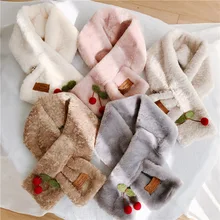 Корейский кроличий мех плюшевый воротник Женский Осень и зима имитация Детский шарф ins девушка сердце волос воротник