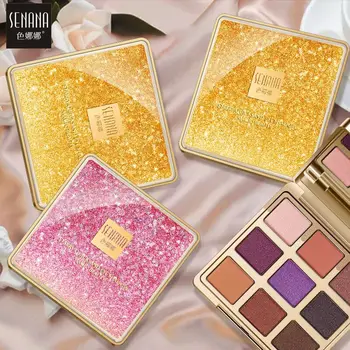 

Starry Sky Nine-Color Eyeshadow Compact Beautiful Color Not Easy to Remove Makeup Not Blooming Eye Shadow Makeup
