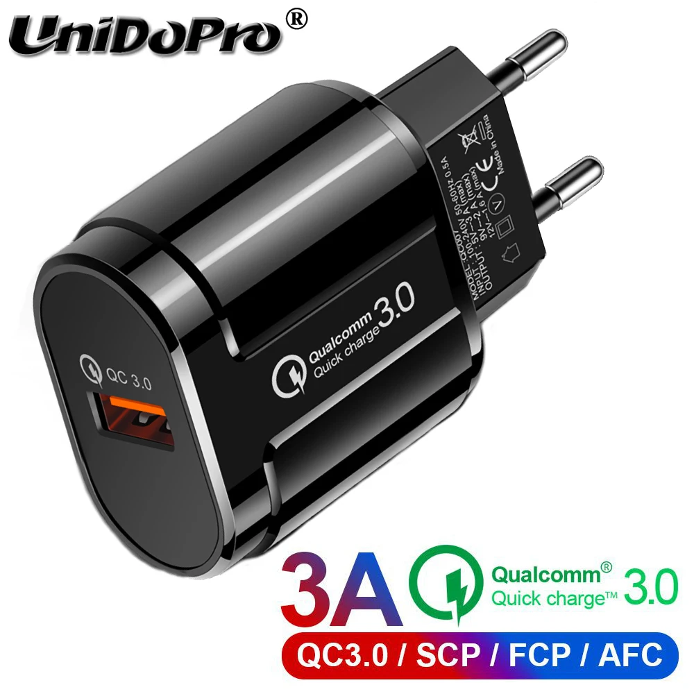 

Quick Charge QC 3.0 EU AC Wall Charger for iPhone Galaxy SONY LG ASUS Xiaomi UMiDiGi Blu Huawei Honor Phone FAST Charger Adapter