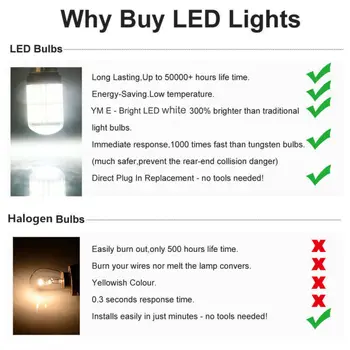

Auto Turn Signal Lights DC12V 3250LM Replacement 2pcs 1156 7506 P21W BA15S LED