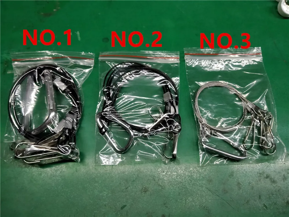 4PCS Light big size Suspension Kit Stainless Steel Hang Rope Hook Galvanized Steel Cable Hanging lights Grow light 35kg/77lbs
