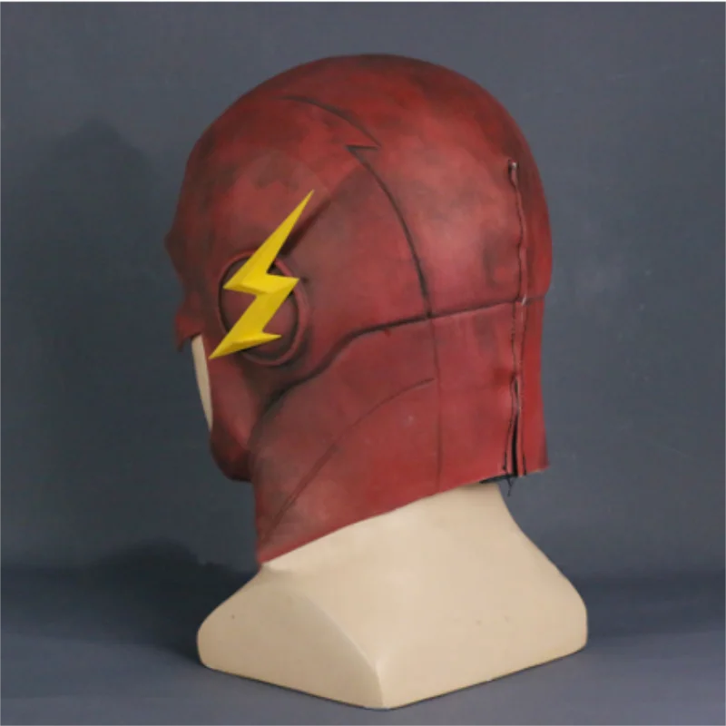 The flash masks Masque Superhero Cosplay Allen Helmet Prop Movie Red and Yellow Latex masks