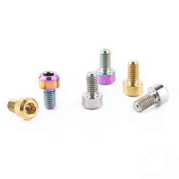 

6pcs M5 * 9 Bicycle Titanium Screw Front Dial Rear Dial Pressure Line Colorful Screw Titanium Alloy Screw