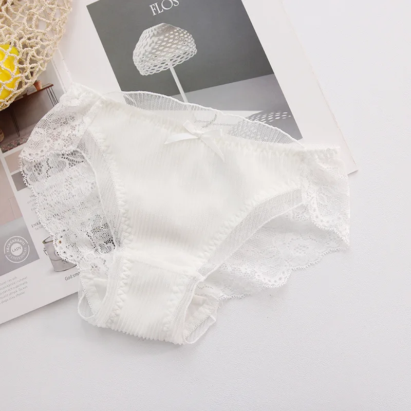 Roseheart женские модные зеленые розовые хлопковые кружевные сетчатые сексуальные трусики с низкой талией Нижнее белье Трусы 3 шт 3 цвета трусы