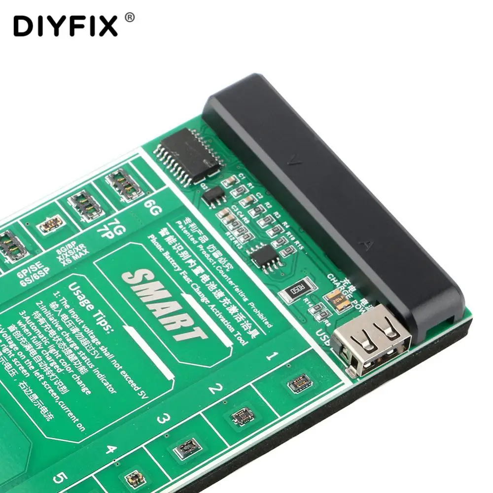 DIYFIX Универсальный телефон батарея Быстрая зарядка и активация доска для iPhone 4-XS Max samsung xiaomi huawei китайский смартфон