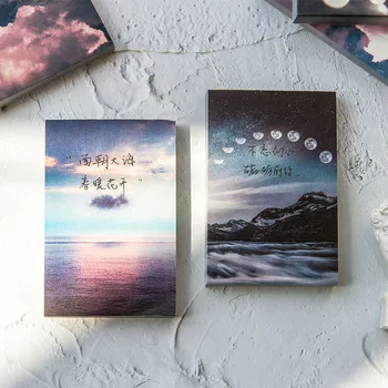 

The Prosperous Series Sunset Memo Pad Deco Sticky Notes Notepad Diary Creative Self-Stick Note Paper Pads