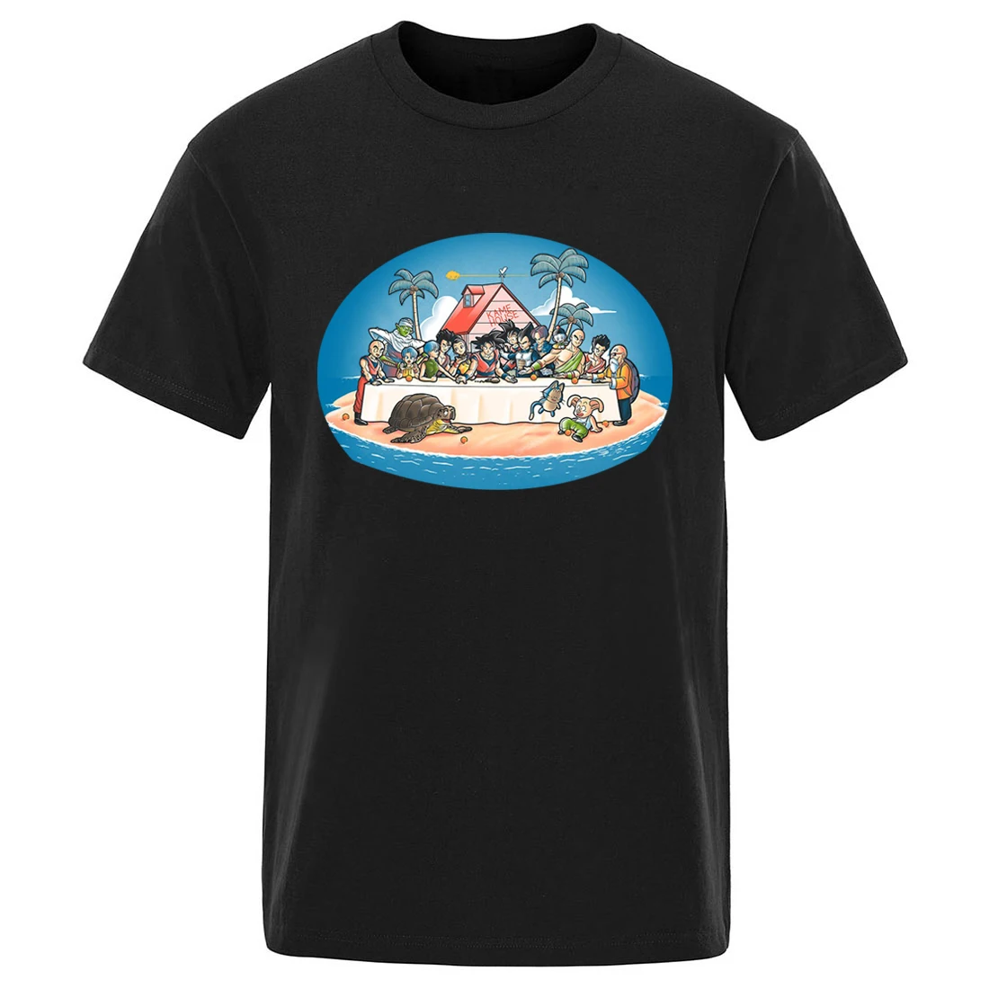 

Dragon Ball Cartoon Cotton Round Neck Men's T shirt Harajuku Streetwear Camisetas Tops Casual 2020 New Arrival Ropa De Hombre