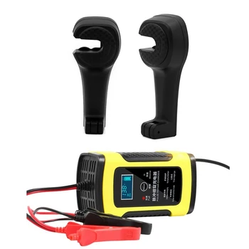 

1Pcs 12V 6A Motorcycle Car Battery Charger EU Plug & 1Pcs Car Headrest Hook with Phone Holder Seat Back Hanger