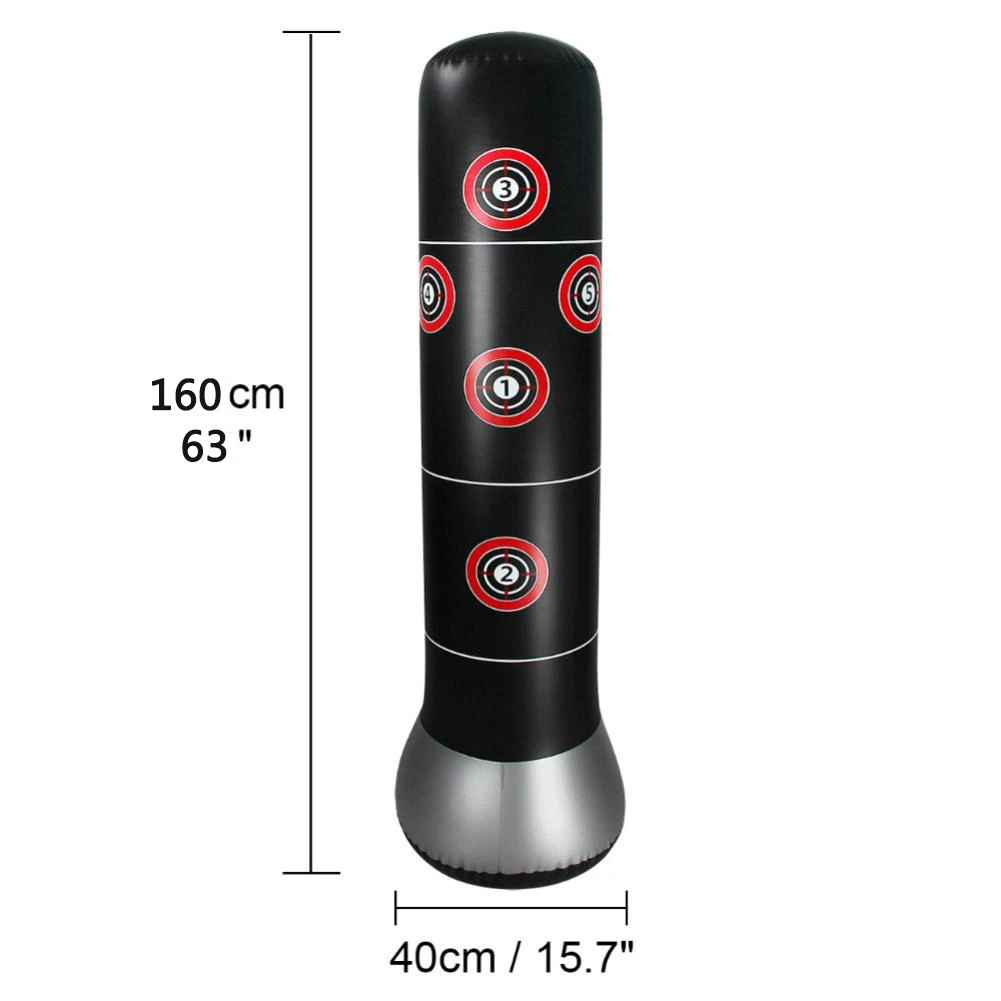 160 см боксерская груша надувной свободный стенд тумблер Муай Тай тренировка давление сброс отскок Песочник фитнес оборудование