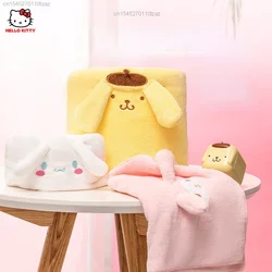 Sanrio Toalla de baño de Hello Kitty My Melody, pompón de Cinnamoroll, Purin, de dibujos animados, para limpieza del hogar, para niños, niñas y mujeres