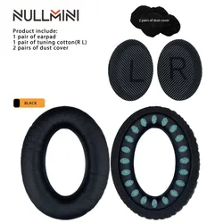 Premium Replacement Leather Earpads and Headband Earmuff (Black)