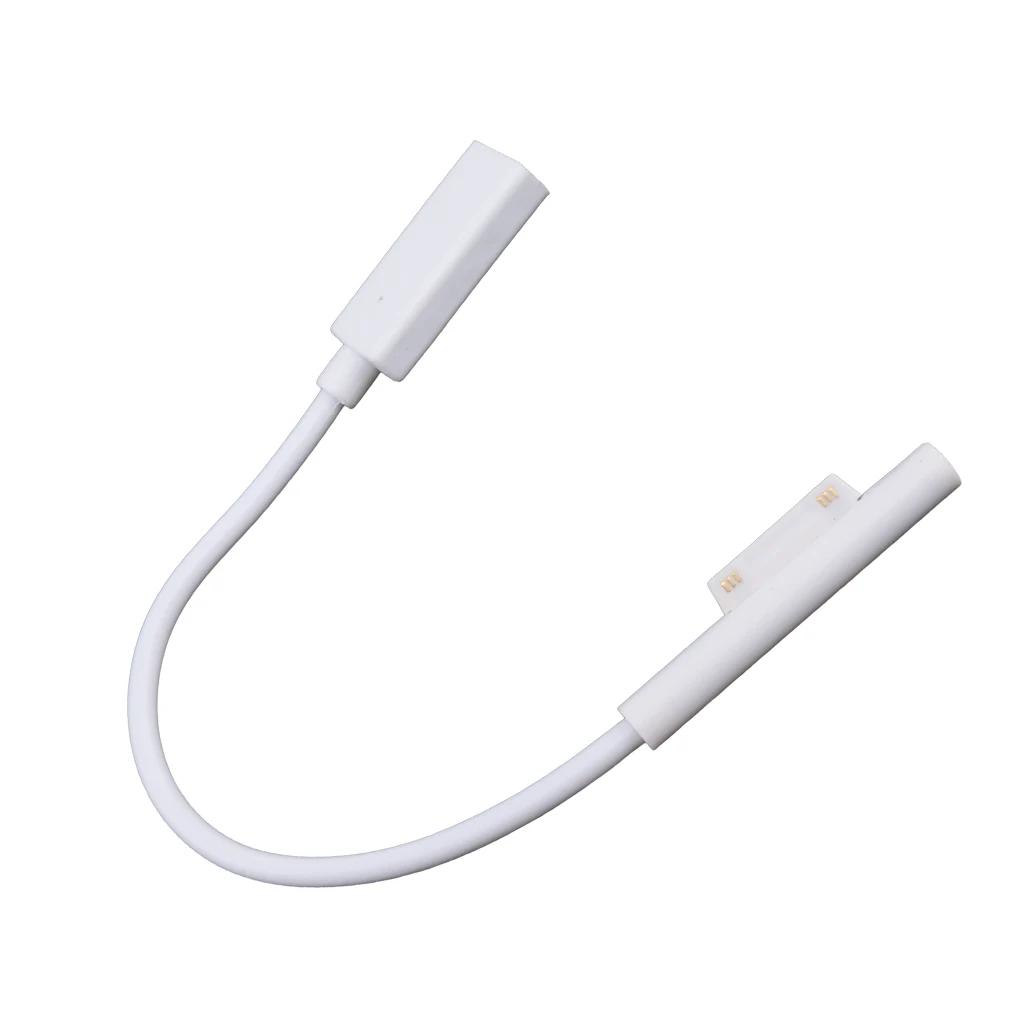 White Поверхностное подключение к usb type C зарядный кабель для Surface Pro 3 4 5 6 Go Book 15V зарядка PD - Цвет: White