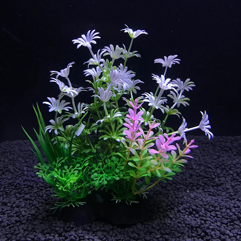 Artificial Aquarium Plants Fish Tank Decorations 12 Kinds 1pcs 14cm