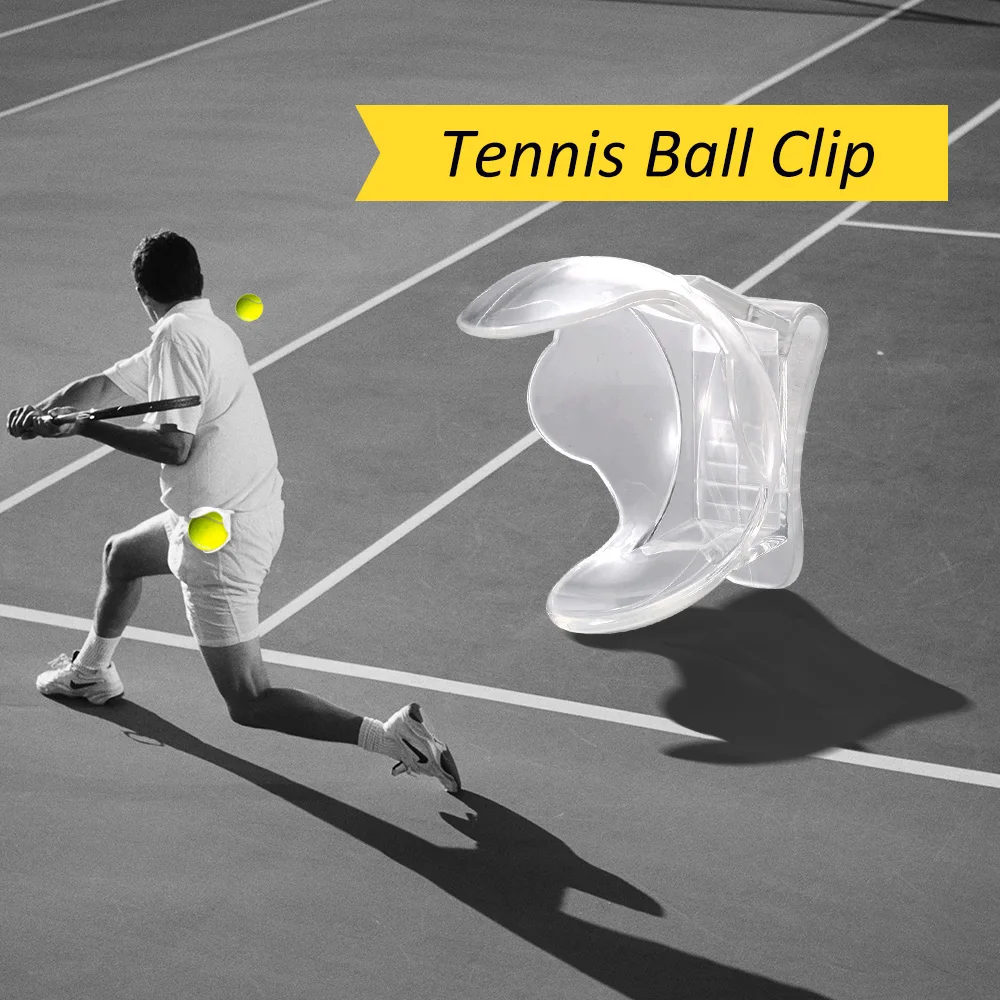 Tennis Ball Clip Holder Waist Clip Transparent Training Equipment Accessories