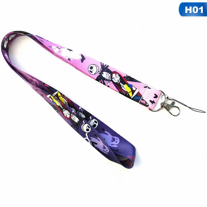 Christmas Keychian Lanyard Badge ID Cards Holders JACK Pumpkin Mobile Phone Key Straps