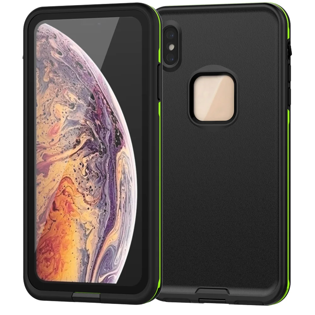 Водонепроницаемый чехол для телефона протектор экрана для iPhone X XR XS Max