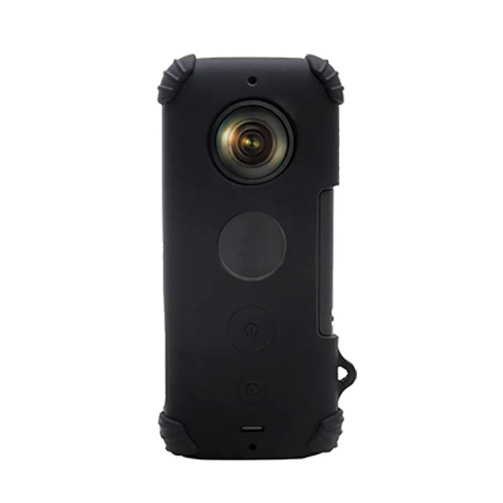 Чехол для Insta360 One X защитный чехол для объектива силиконовый чехол Insta 360 устойчивый к царапинам защитный чехол для Insta360 One X аксессуары - Цвет: Черный цвет