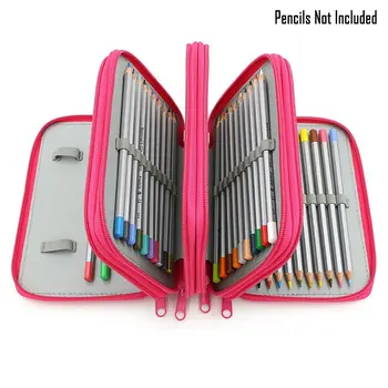 

72 Holes Pencil Case Large Capacity Oxford Color Pencil Box Organizer Bag Pencilcase Pen Box Handbag School Supplies Stationery