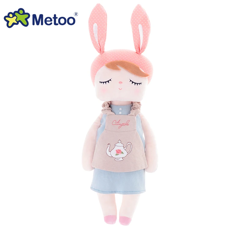 43 см Metoo Angela kawaii Мягкие плюшевые игрушки для детей девочек мягкие куклы-кролики нежный компаньон подарок