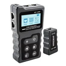 

NF-488 5pcs/lot PoE Tester Checker Inline Power Over Ethernet Voltage Current Testing RJ45 Cable Tester Network Tool Loopback