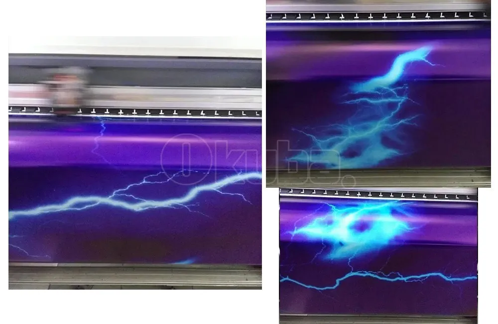 Автомобиль укладка Lightning виниловые всего тела автомобиля Стикеры камуфляж виниловая Графика камуфляж автомобиля Обёрточная бумага 1,52* возможностью погружения на глубину до 30 м/рулон