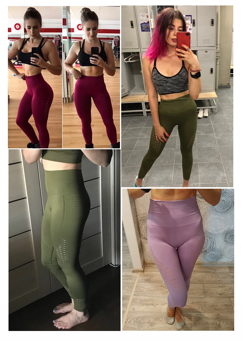 Women Push Up Fashion Seamless Leggings High Waist Hollow Fitness Leggins Workout Legging For Women Casual Jeggings Sportswear