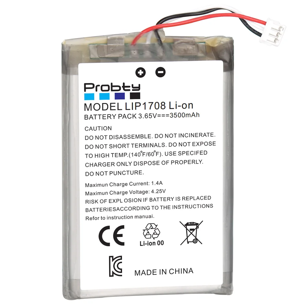 Bateria Original do Probty 3500mah Lip1708 para o Controlador Ps5 de Sony Bateria Recarregável para o Controlador do Jogo de Dualsense - Image 6