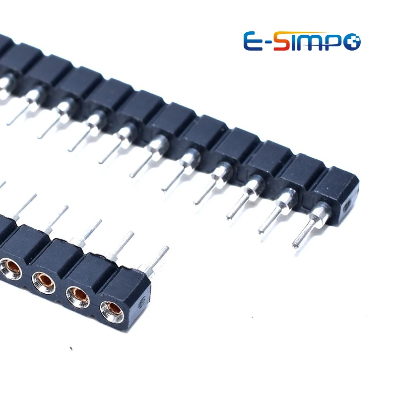 20 штук 1x40 Pin 2 54 мм круглый Луженая хрупкие однорядные отверстие PCB IC женский