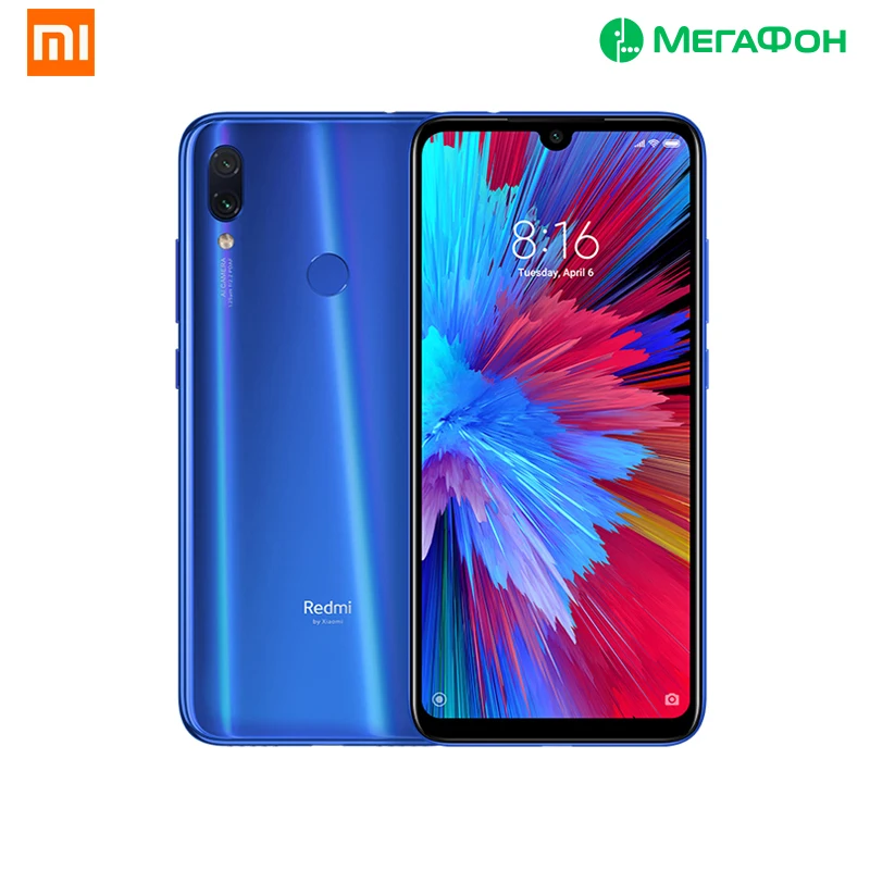 Смартфон Xiaomi Redmi Note 7 4/64GB [Ростест доставка от 2 дней новый SIM любых операторов