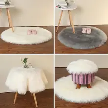 Европейские моющиеся мягкие коврики из искусственной овчины, коврики для пола, ковры из искусственной шерсти для гостиной, оконная подушка