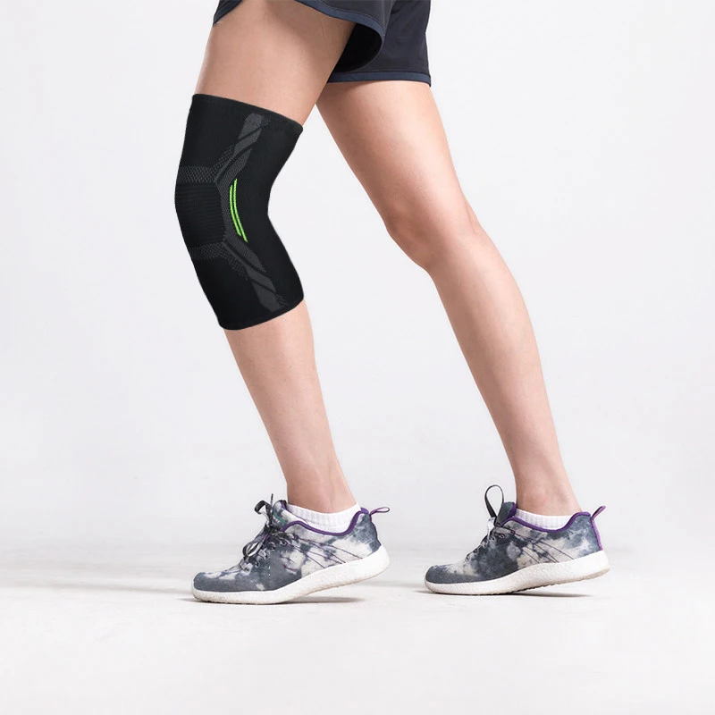 

Outdoor Cycling Kneecap Nylon Pressurized Elastic Knee Pad Support Fitness Gear Basketball Volleyball Brace Protector Sportswear