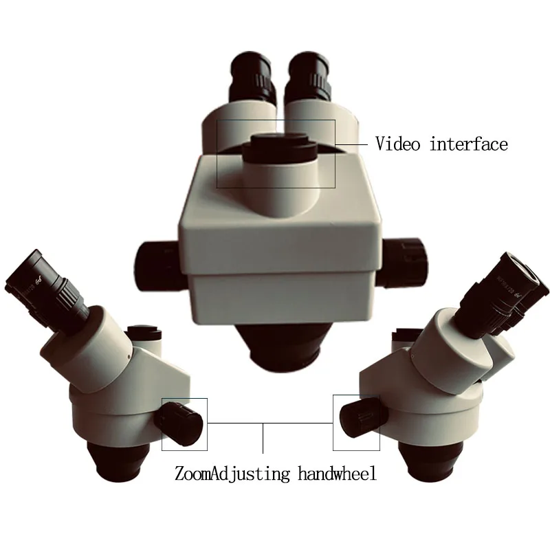 Trinocular stereoscopic microscope 3.5-180 times continuous doubling 28 million USB HDMI interface