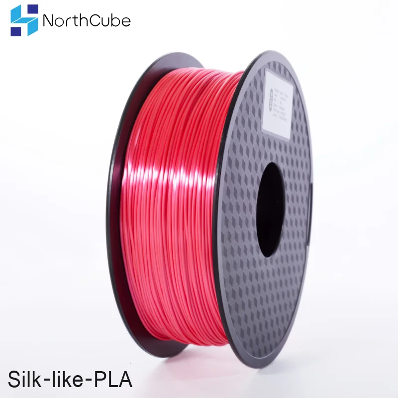 

NorthCube 3D Printing Silk PLA Filament 3D Printer Filament 1.75mm 1KG Silk Like Series youth Red Color Filament