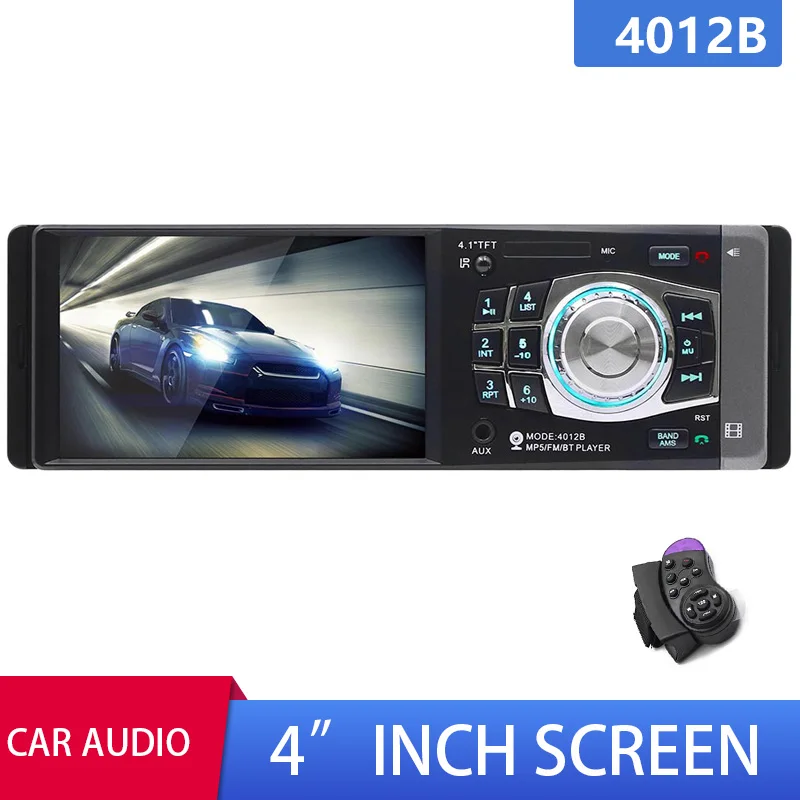 Автомагнитола 1Din MP5 стерео поддержка USB UDisk воспроизведение карт AUX FM Bluetooth громкая