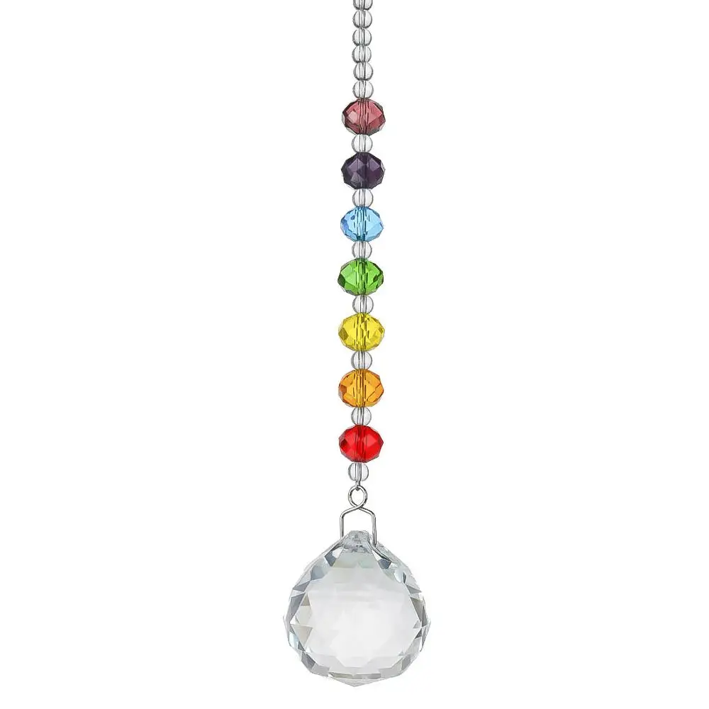 

1pcs Tree of Life Crystal Prism Ball Suncatcher Rainbow Maker Chandelier Decor Chakra Window Garden Hanging Pendant Ornament