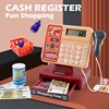Cashier Toys Kids Cash Register Pretend Play Puzzle Play Toy House Simulation Supermarket Cash Electric Parent-Child Toys Set 2