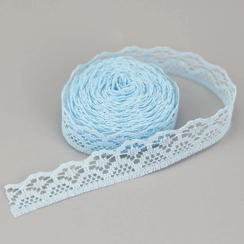 Lace Fabric Lace Decoration 20 yards roll 15mm white Lace fabric Webbing Decoration Lovely gift packing Material