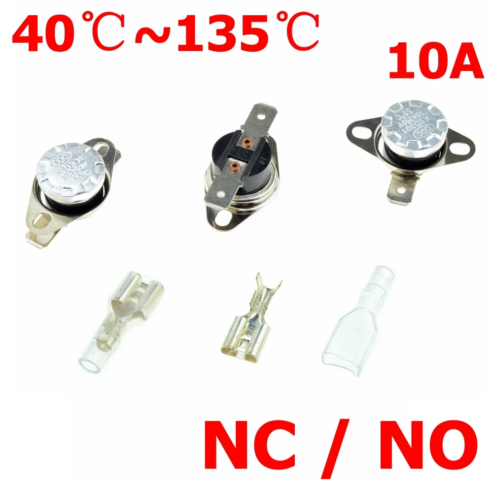 KSD301 10 pcs Temperature Switch Control Sensor Thermal Thermostat 100°C N.C 