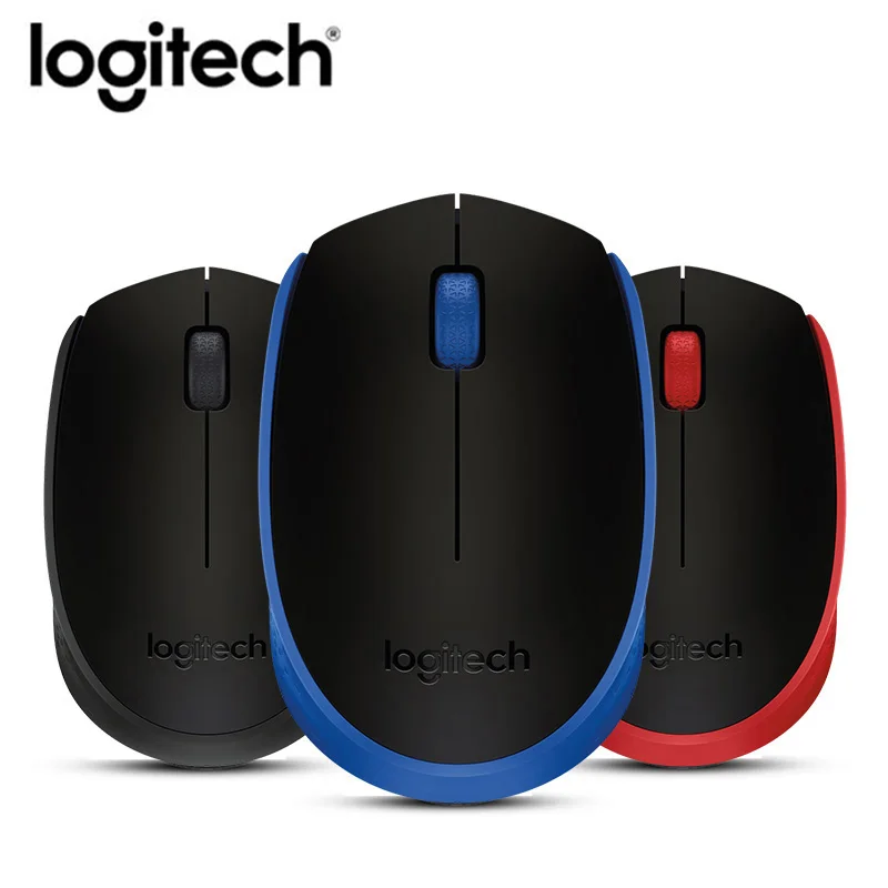 Originele Logitech M171 игровой Draadloze Muis 2 4 ГГц беспроводной 1000 DPI Oplossend Vermogen Nano Ontvanger Voor ПК