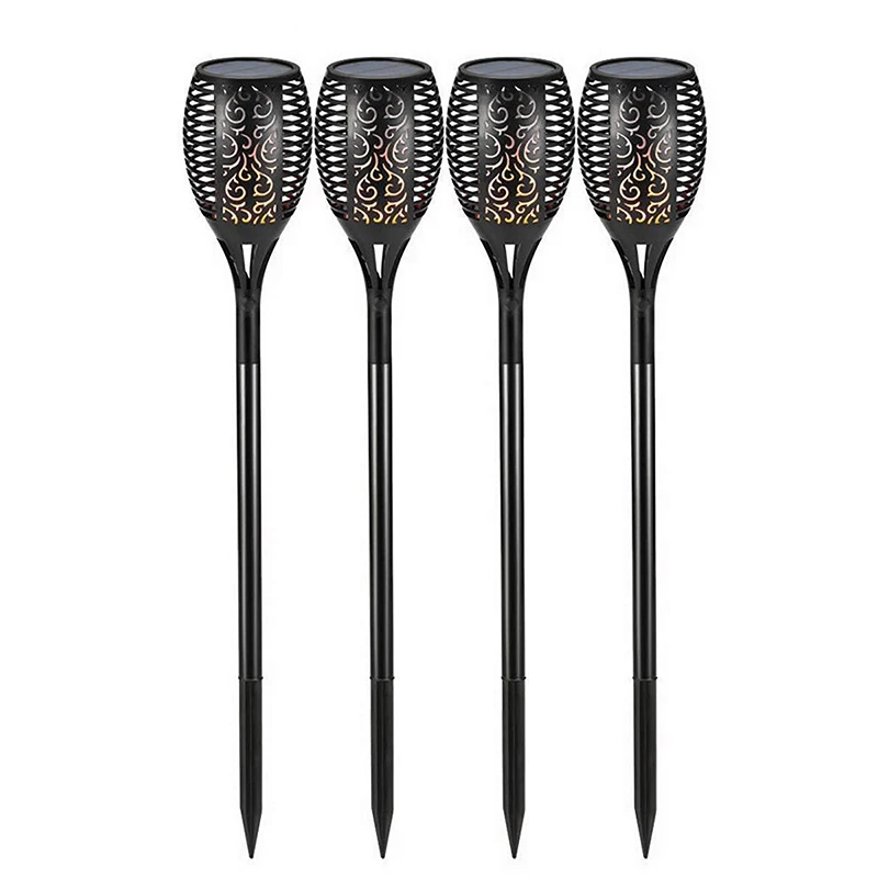 

ABSS-4Pcs Solar Flame Lamp 51 Led Flickering Waterproof Garden Decoration Landscape Light Lawn Lamp Landscape Decoration Garden
