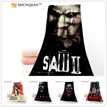 

Custom Saw 35*75cm Face Towels Facecloth Bamboo Fiber Washcloth Quick drying Sports Towel DIY LOGO