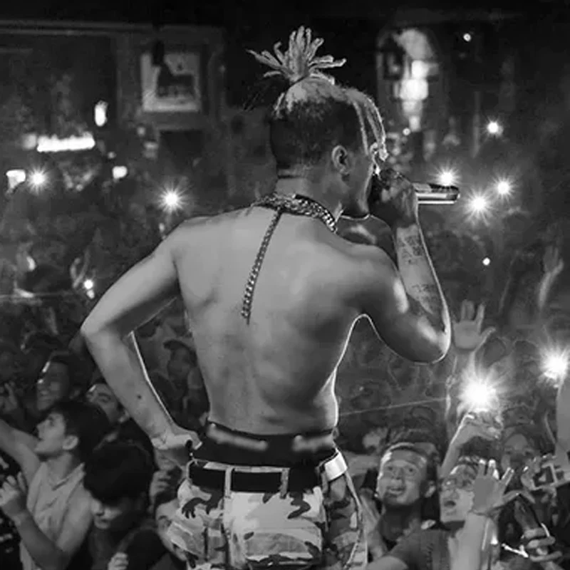 Мужские цепочки xxxtentacion Rap singer серебряное ювелирное изделие из нержавеющей стали