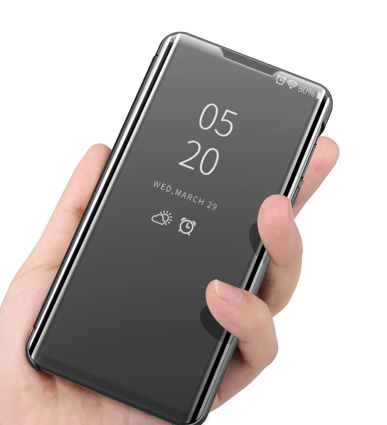 Флип-зеркальный корпус для LG Q60 чехол умный магнетизм прозрачный чехол-подставка с окошками задняя крышка телефона чехол для LG Q60 Q 60 60q Чехлы Coque