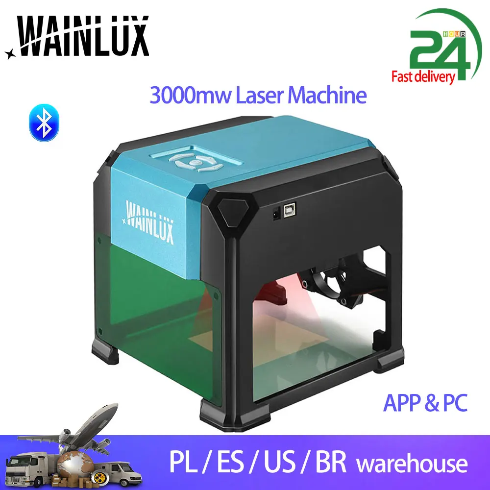 Wainlux Laser Engraver K4 Pro 3000MW Bluetooth compatible CNC Laser