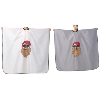 

Salon Hair Styling Cape, Retro Pattern Fashion Trend Adult Hair Cutting Coloring Hairdressing Barber Waist Cloth