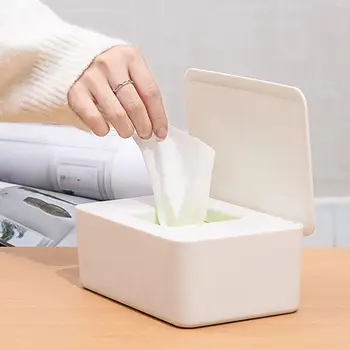 

Cute Mini Tissue Holder Storage Box Container Home Office Restaurant Desktop Decor Dustproof Wet Wipe Storage Box Organizer Case