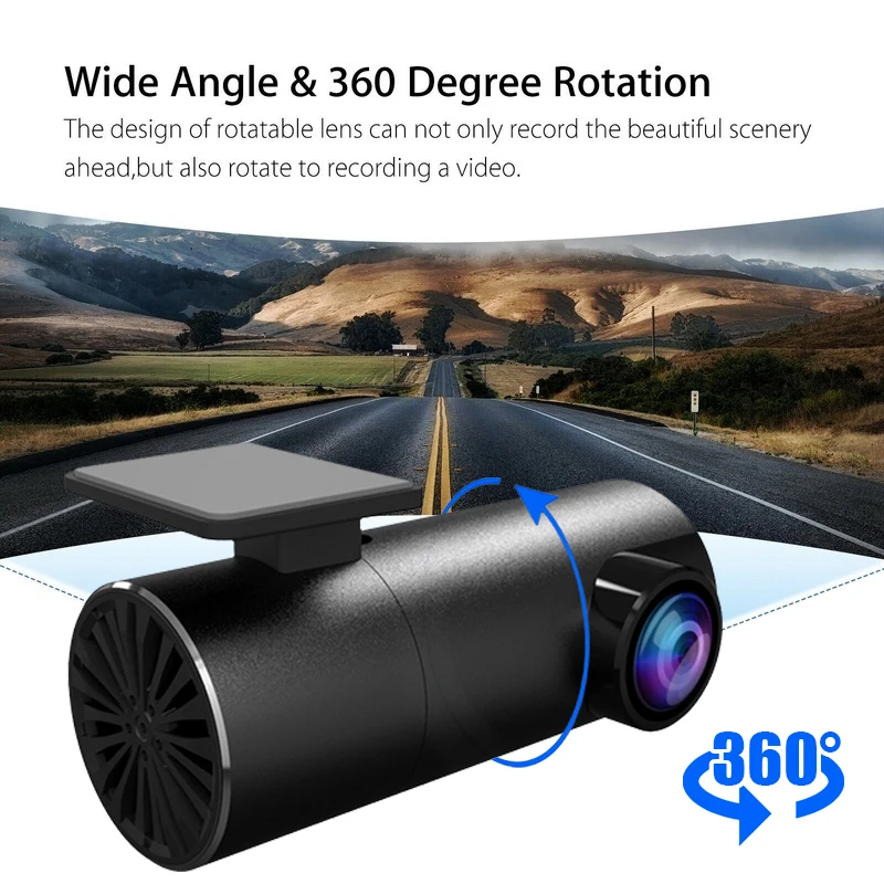 Car DVR Camera HD720P USB Car Driving Recorder Mirror Dash Cam Night Vision Auto Car Video Recorder TFCard Support WIFI Mini DVR