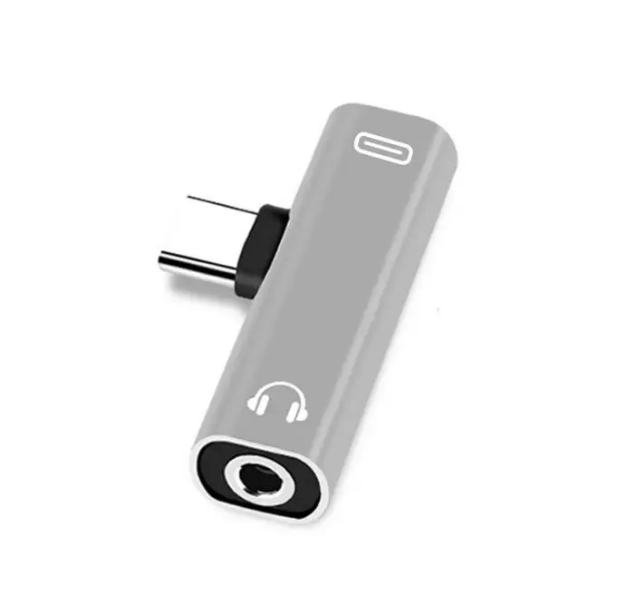 Двойной тип C USB-C наушники аудио зарядка зарядное устройство адаптер сплиттер конвертер для Xiaomi 6 6X8 Note3 huawei mate 10 P20